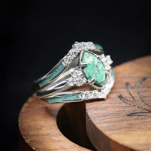 BLACK FRIDAY SALE 60% OFF✨Turquoise Creative 3-Piece Ring