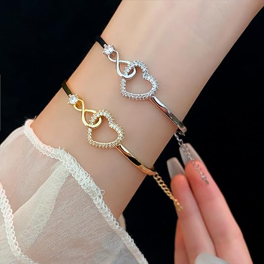 ALWAYS IN MY HEART - INFINITY HEART BRACELET
