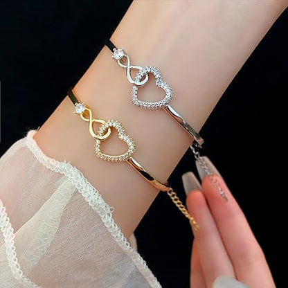 ALWAYS IN MY HEART - INFINITY HEART BRACELET