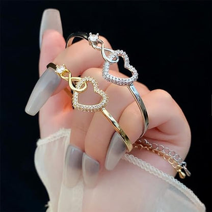 ALWAYS IN MY HEART - INFINITY HEART BRACELET