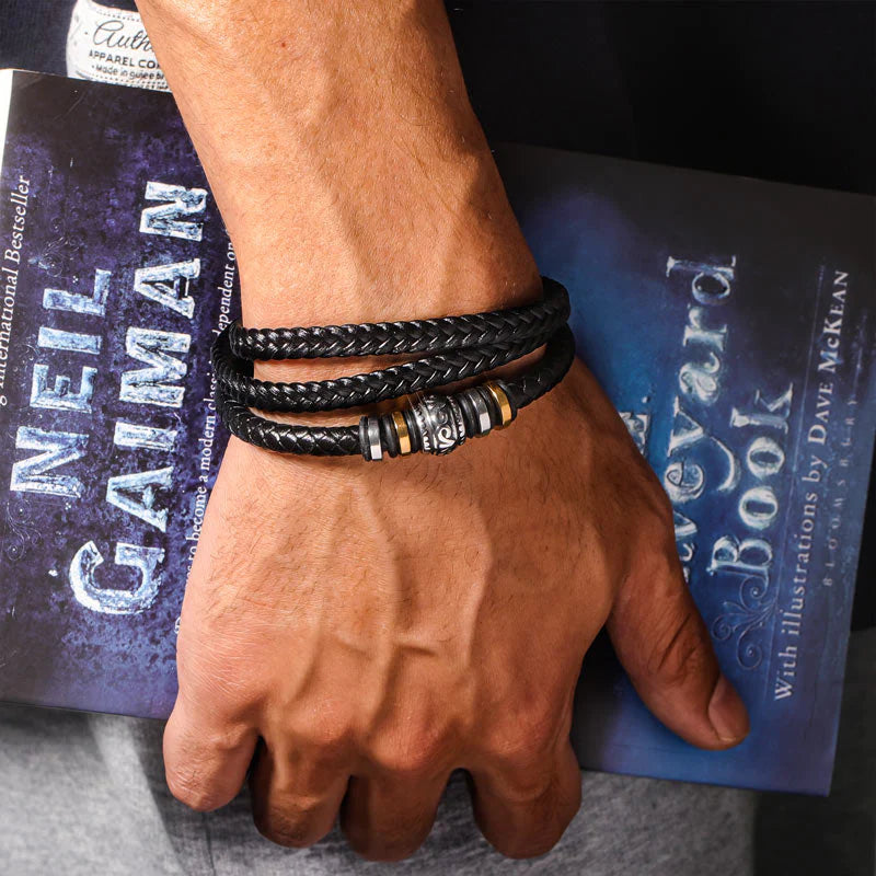 For Son - Laugh, Love, Live Vintage Bracelet