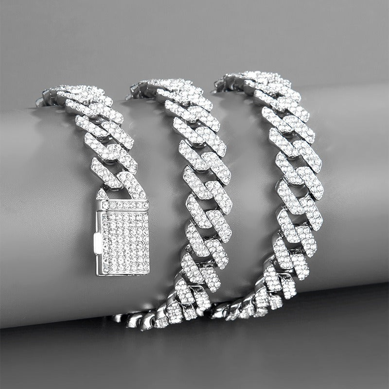 Iced Out Bling CZ Cubic Zirconia Tongue Necklace