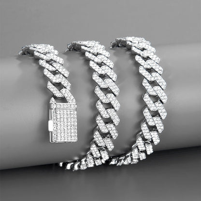 Iced Out Bling CZ Cubic Zirconia Tongue Necklace