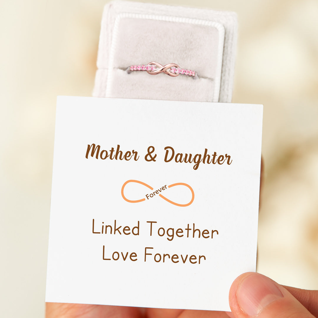 Linked Together Love Forever Infinity Ring