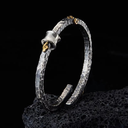 Sterling Silver Bracelet | The Mahayana Heart Sutra | There's a bright spot in every dark cloud