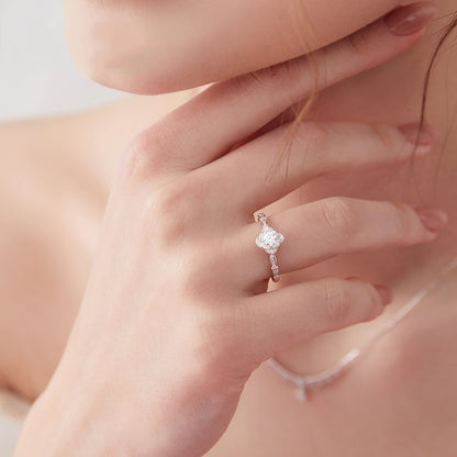 -Rose Mosamite Ring