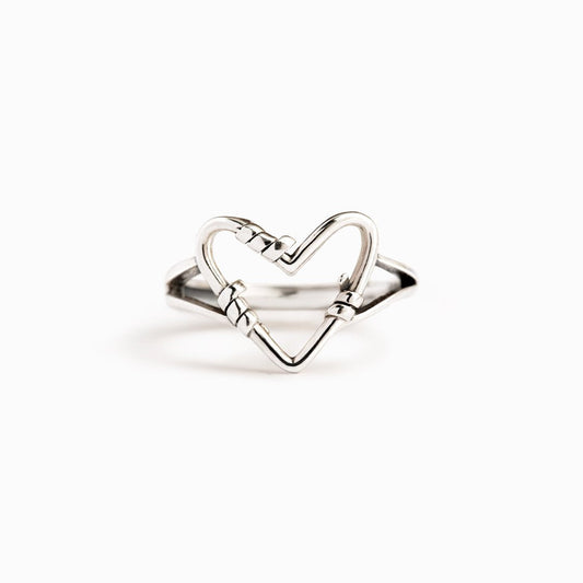 My Love You're Badass With A Big Heart Wire Ring
