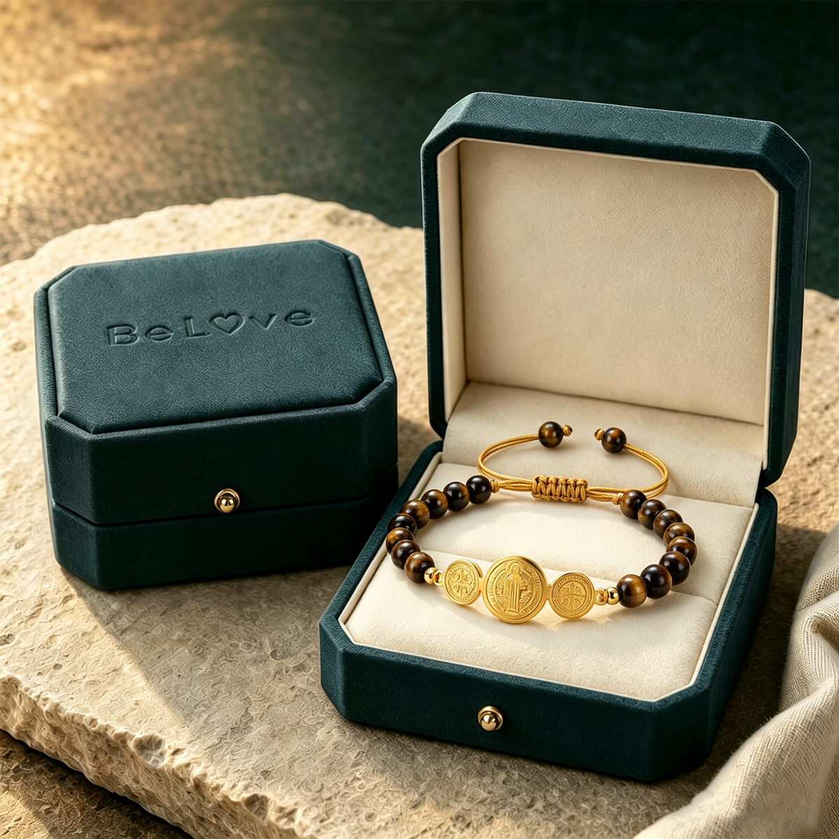 Strength & Faith Natural Stone Bracelet