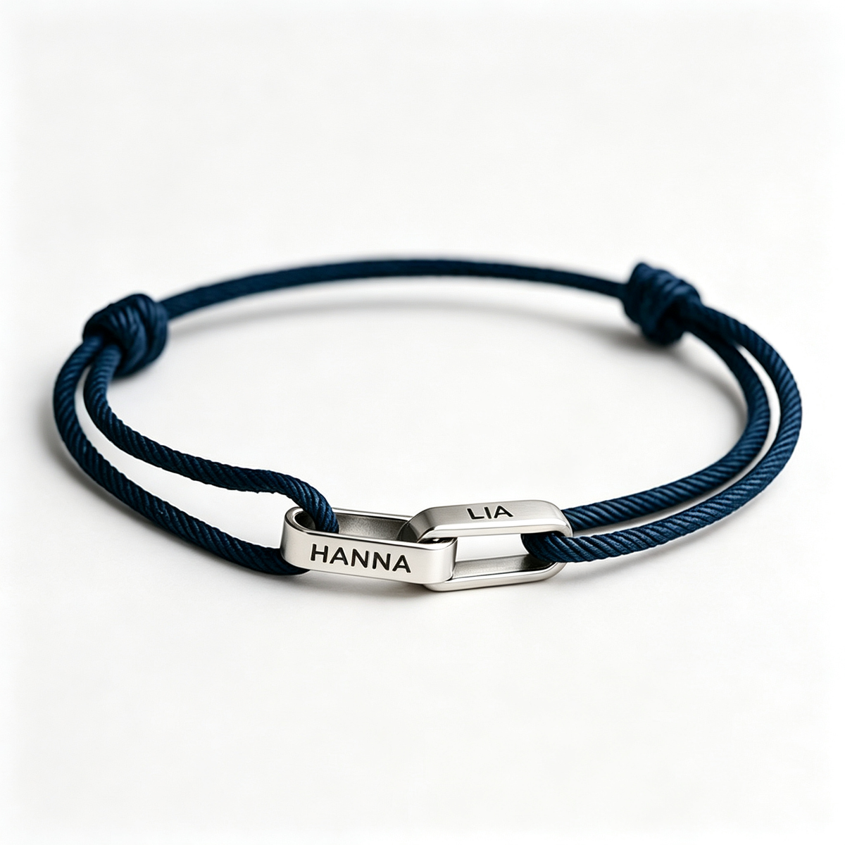 Mother&Son Connected By Heart Custom Name Bond Bracelet