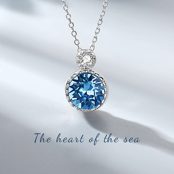 Heart of the Sea 925 Sterling Silver Necklace Earring Bracelet Set