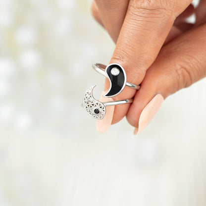 You Are the Yin To My Yang Ring Set