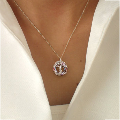 For Mom - Mother is the Family Root Tree Necklace