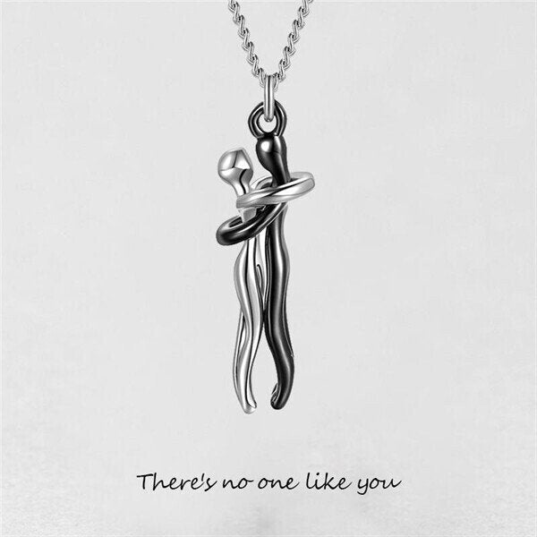 Unity Hug Couple Necklace