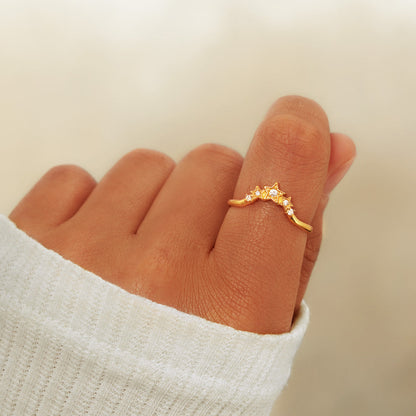 Si-Star Crown Of Stars Ring