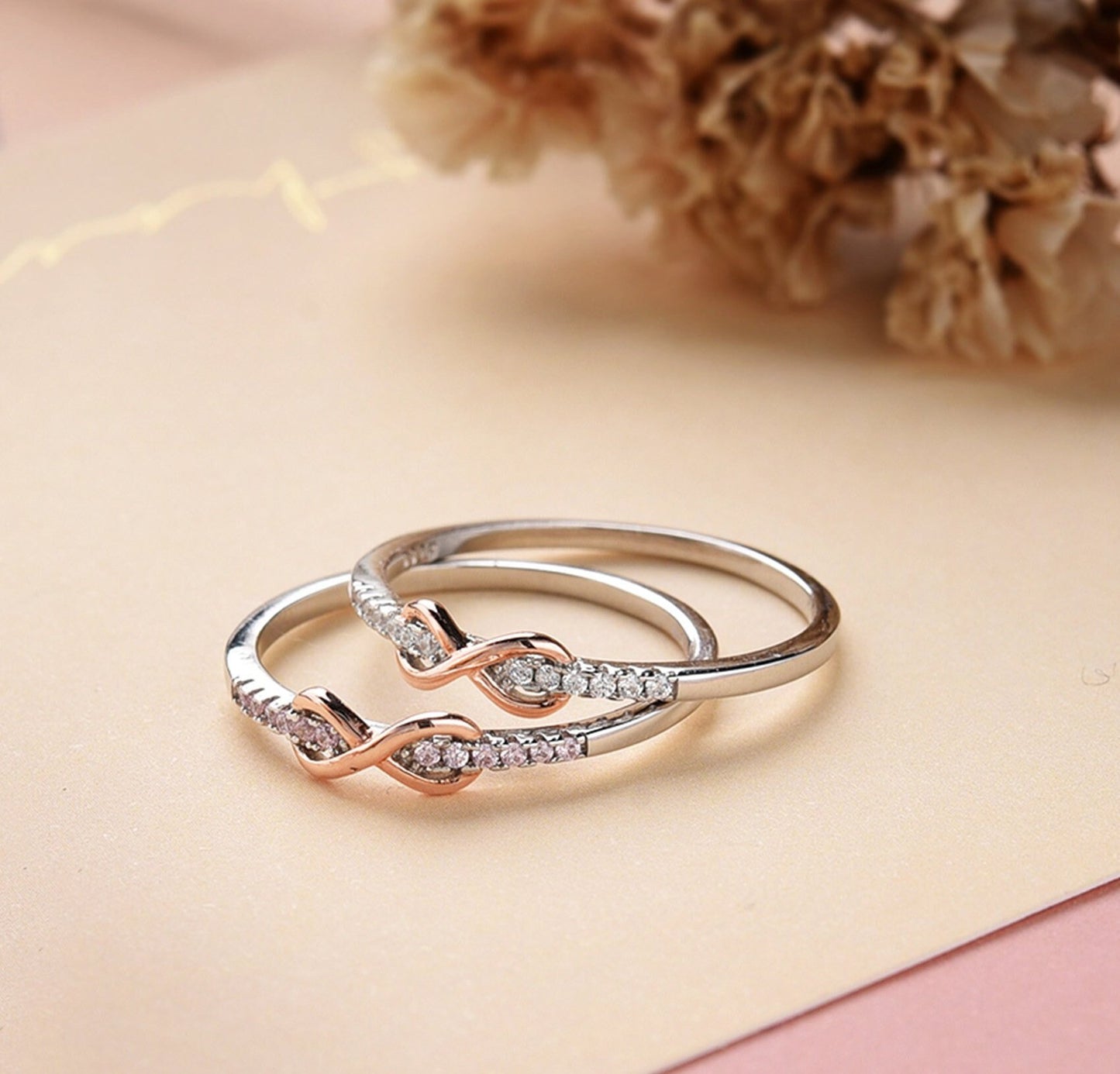 To My Daughter Infinite Love Ring- S925 Silver Diamond Ring
