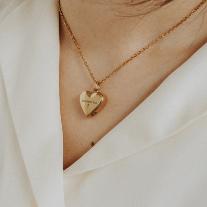 Serenity Heart Urn Necklace