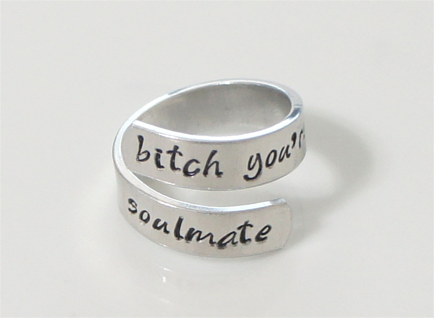 Interesting Inspirational Gift. Motivational Ring. Wrap Ring