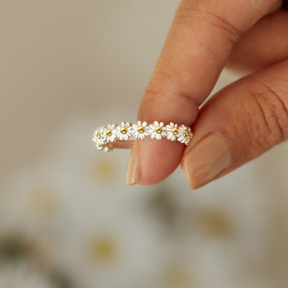 DAISY RING - Gift For Loved One, S925 Sterling Silver