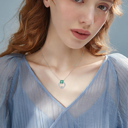 🍀Four Leaf Clover Necklace - St Patricks Day Jewelry