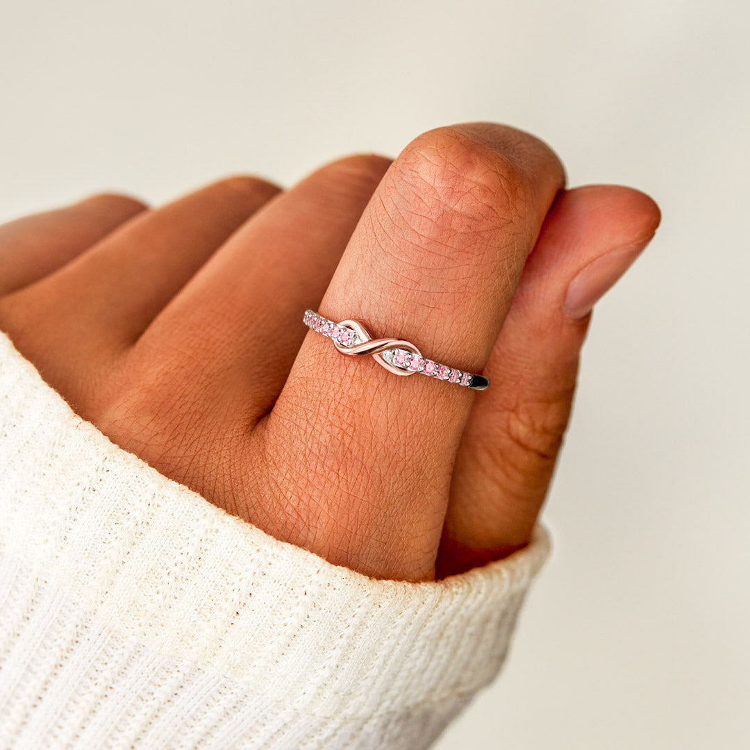Linked Together Love Forever Infinity Ring
