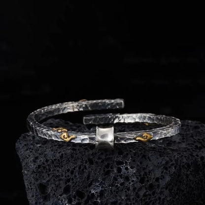 Sterling Silver Bracelet | The Mahayana Heart Sutra | There's a bright spot in every dark cloud