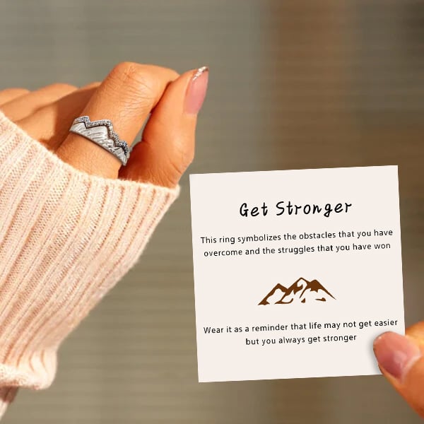 💪Get Stronger Mountain Ring