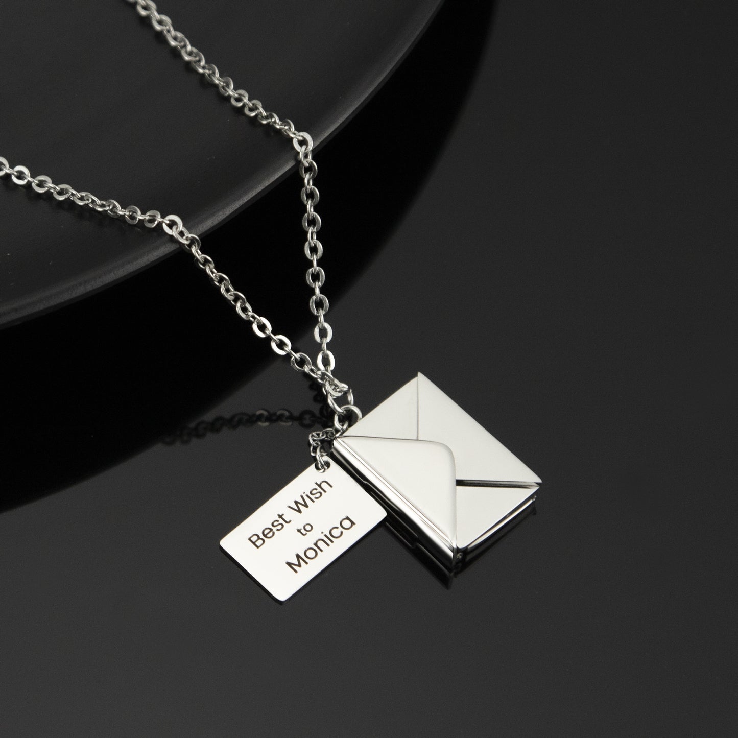Tiny Wishful Envelope Necklace