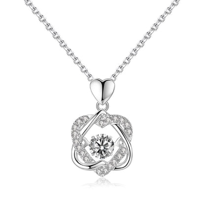 For Friend - Not Sisters By Blood But Sisters By Heart Love Knot Necklace