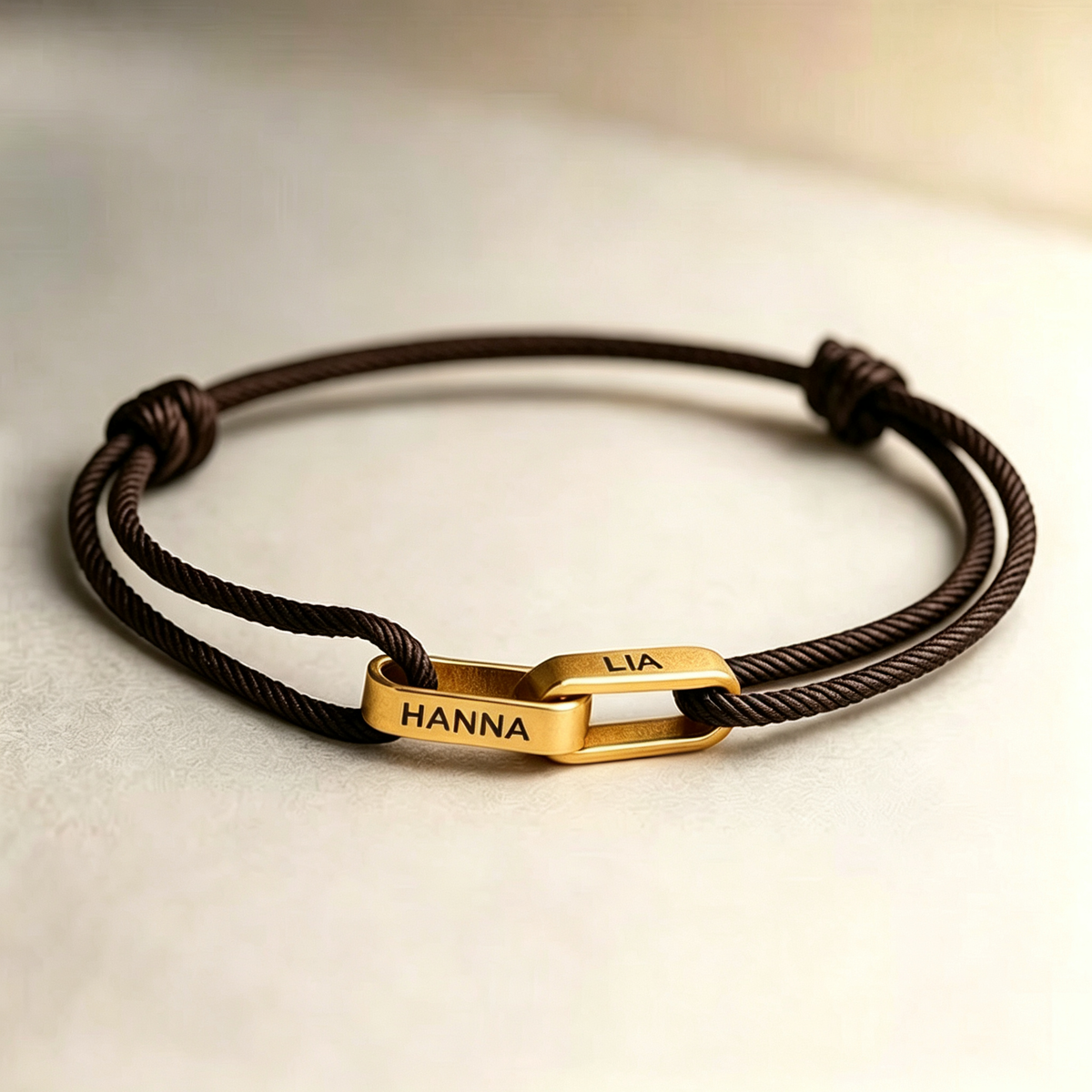 Mother&Son Connected By Heart Custom Name Bond Bracelet