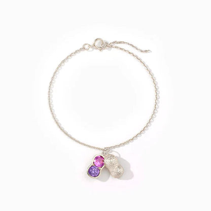 Peanuts In A Pod Birthstone Peanut Bracelet
