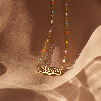 I Choose You Name Necklace