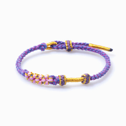 TO MY GRANDDAUGHTER "A LINK THAT CAN NEVER BE UNDONE" PEACH BLOSSOM BRACELET