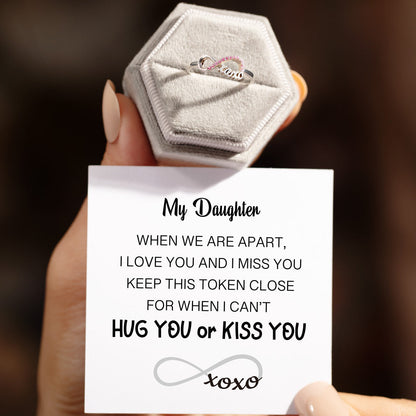 Token of Hugs and Kisses For Daughter XOXO Ring