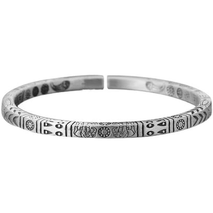 Energy Style silver cuff bracelet