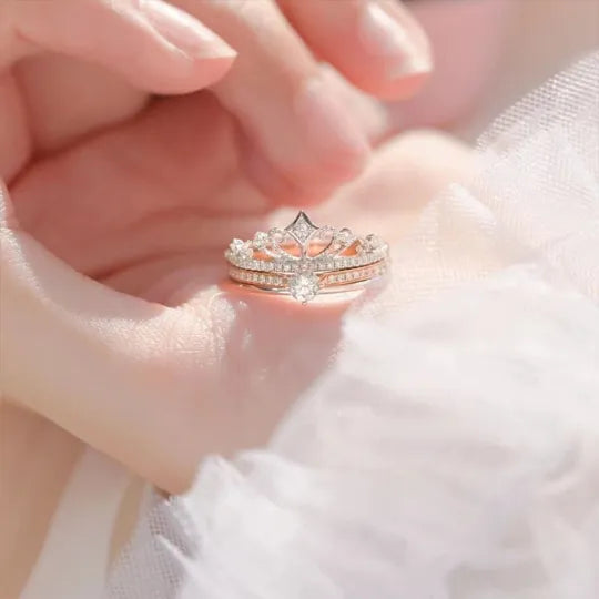 For Granddaughter - Straighten Your Crown 2-in-1 Crown Ring