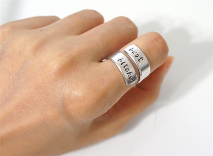 Interesting Inspirational Gift. Motivational Ring. Wrap Ring