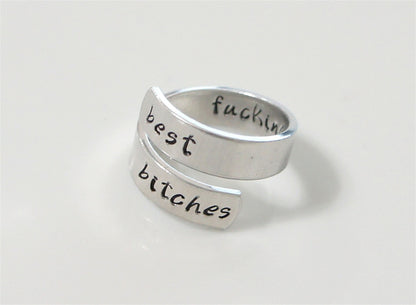 Interesting Inspirational Gift. Motivational Ring. Wrap Ring