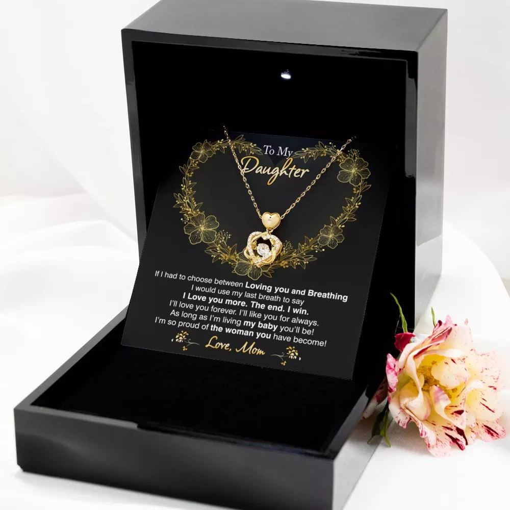 To My Daughter - I Love You More Necklace