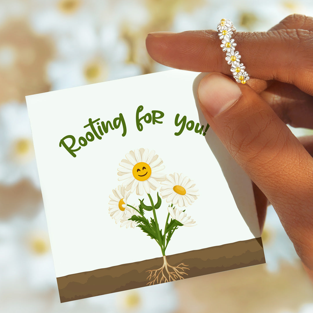 DAISY RING - Gift For Loved One, S925 Sterling Silver