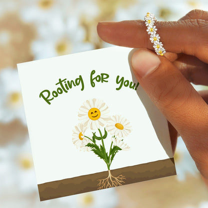 DAISY RING - Gift For Loved One, S925 Sterling Silver