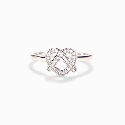 Live Every Day Like It's Pretzel Day Heart Ring