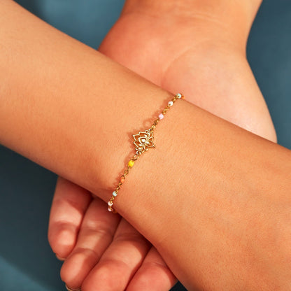 Same Girl Same Name Lotus Bracelet