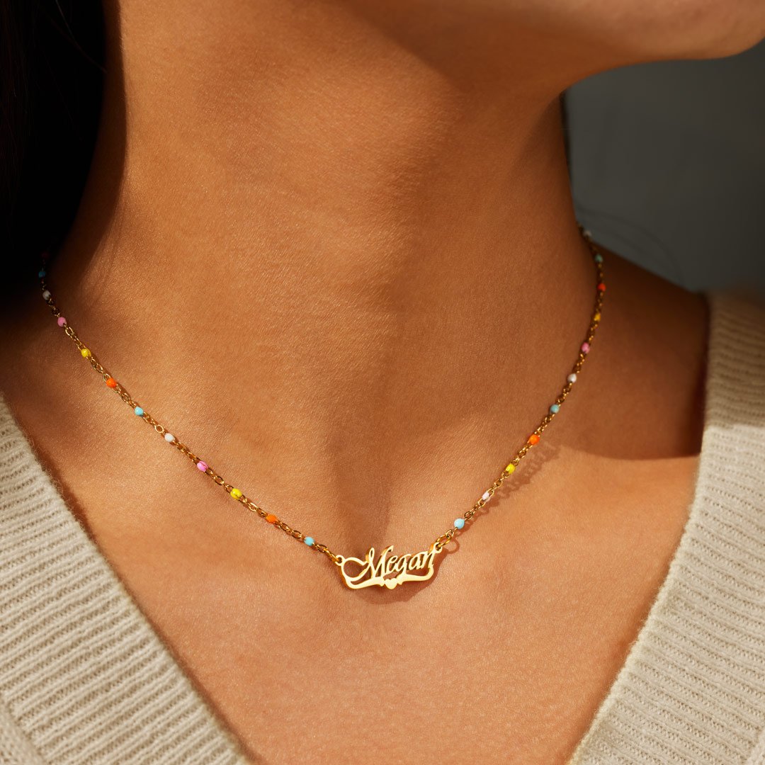 I Choose You Name Necklace