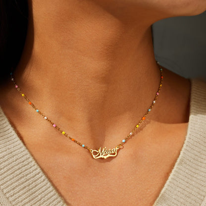 I Choose You Name Necklace