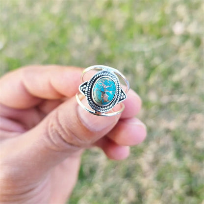Genuine Turquoise Ring, Wonderful Gift