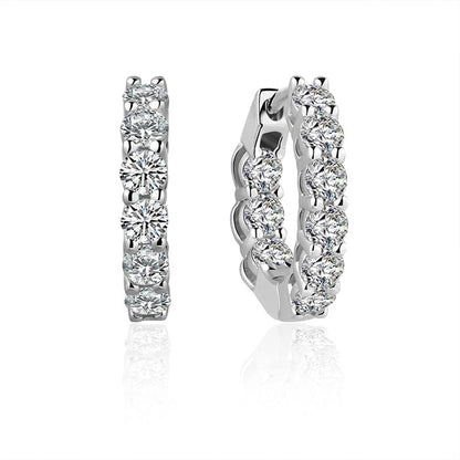 925 Silver Moissanite Earrings