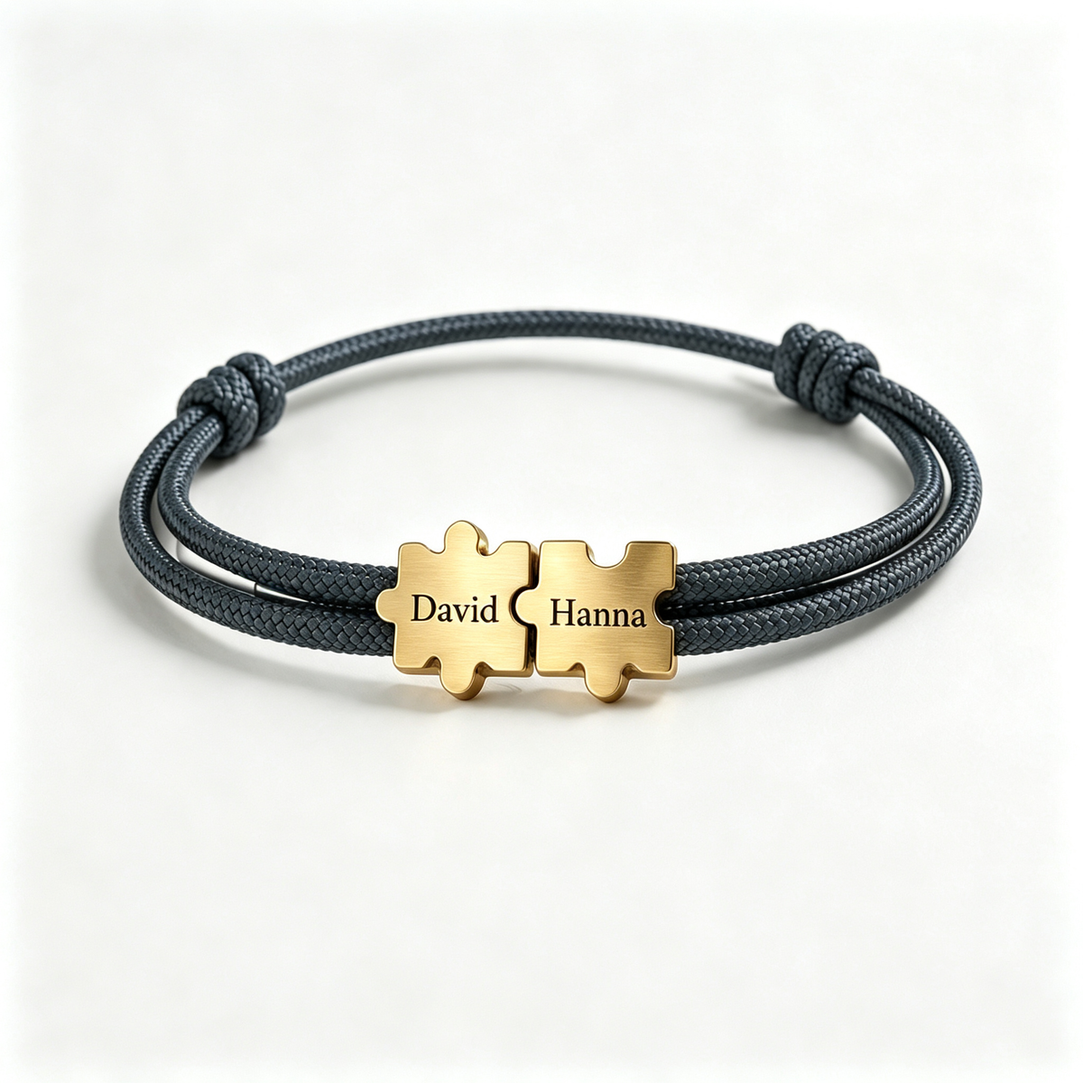 To My Man- Couple Puzzle Custom Name Bracelet