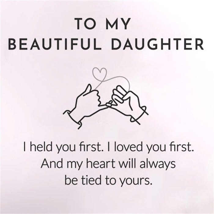 To My Beautiful Daughter - Forever Love Knot Ring