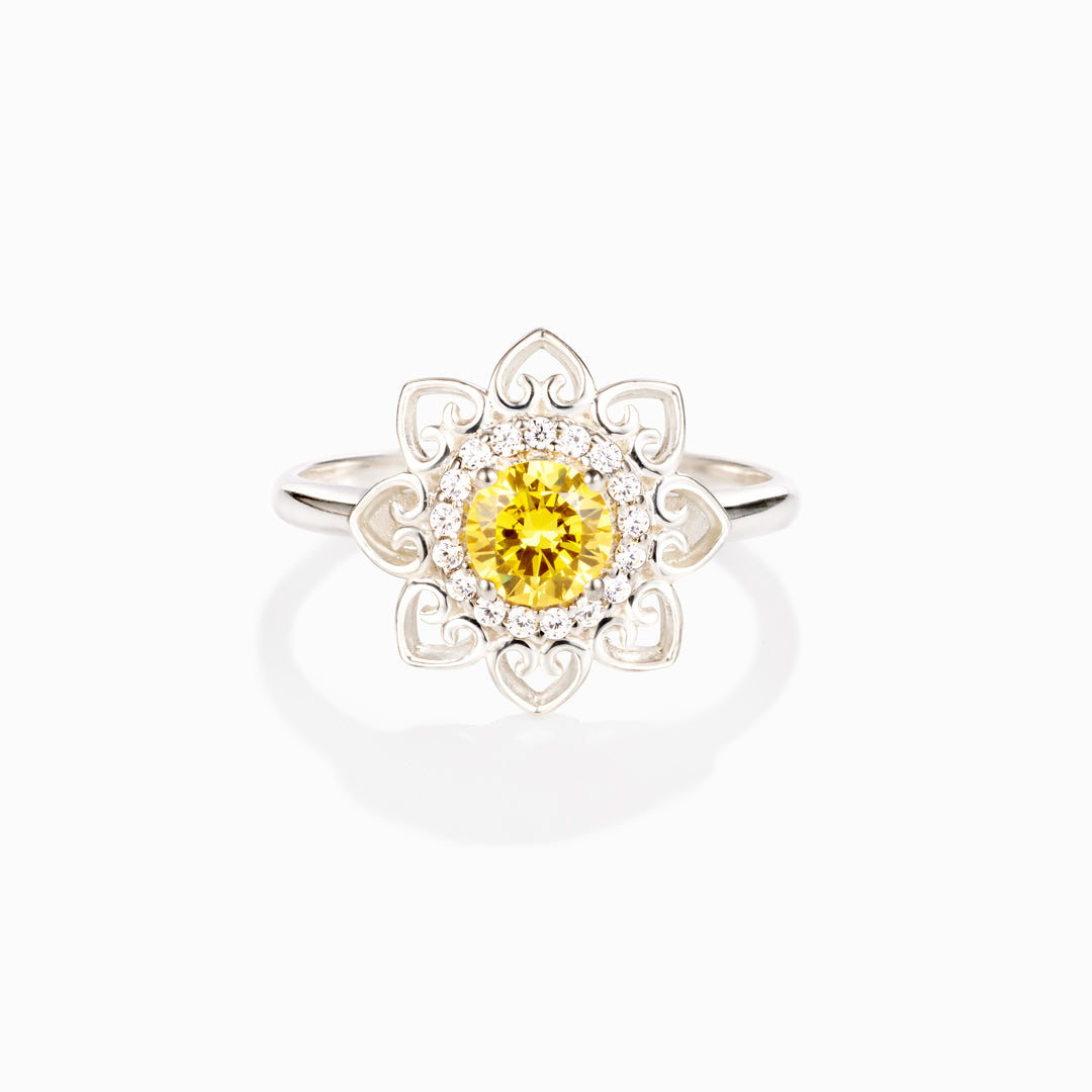 Don't Worry Be Hippie Mandala Ring