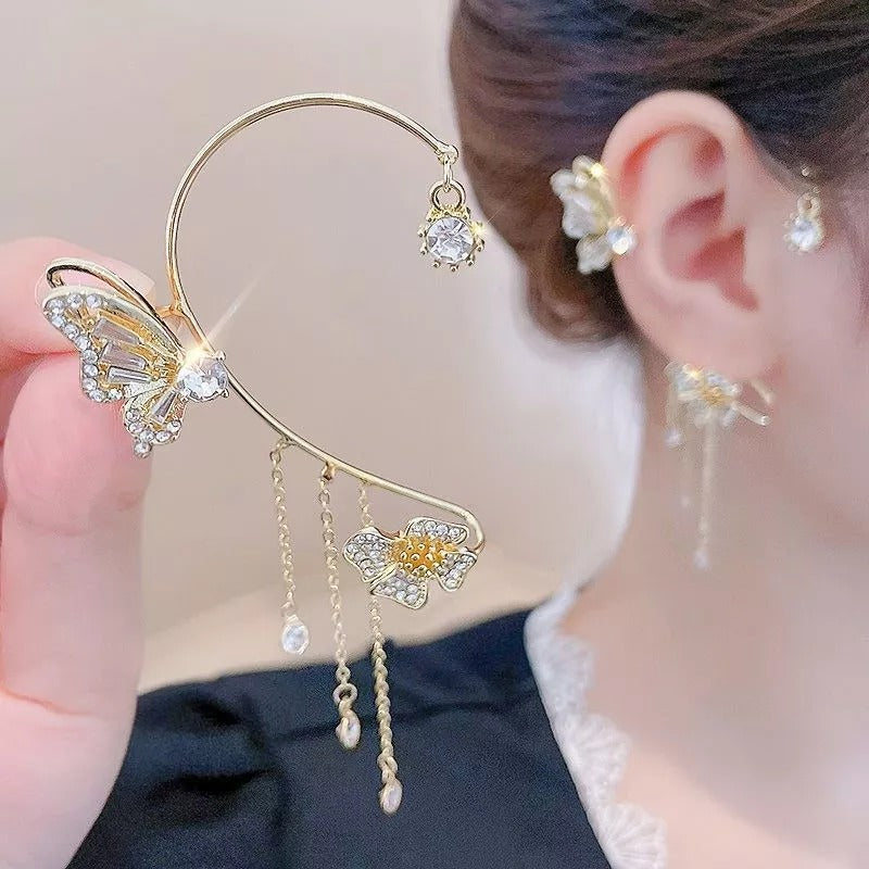 -Butterfly Tassel Style Zircon Earrings | Perfect Gift🎁